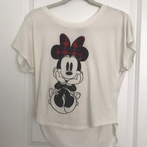 Mickey Mouse Disney White Flowy Tee